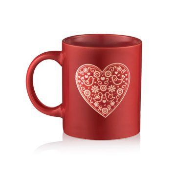 Чашка ARDESTO Heart 320 мл кераміка червоний AR3074R 702427 фото