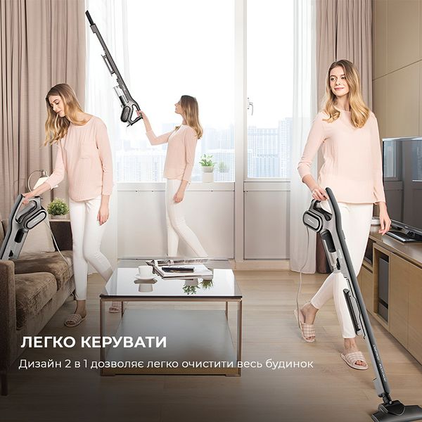 Пилосос Deerma 600 Вт stick vacuum cleaner cord white DX700 101287 фото