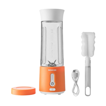 Акумуляторний блендер для смузі orange Sencor SBL133OR 101425 фото