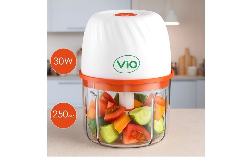 Акумуляторний подрібнювач для продуктів білий ViO K021 101689 фото