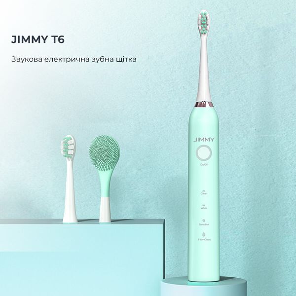 Електрична зубна щітка Jimmy T6 with face clean blue 101284 фото