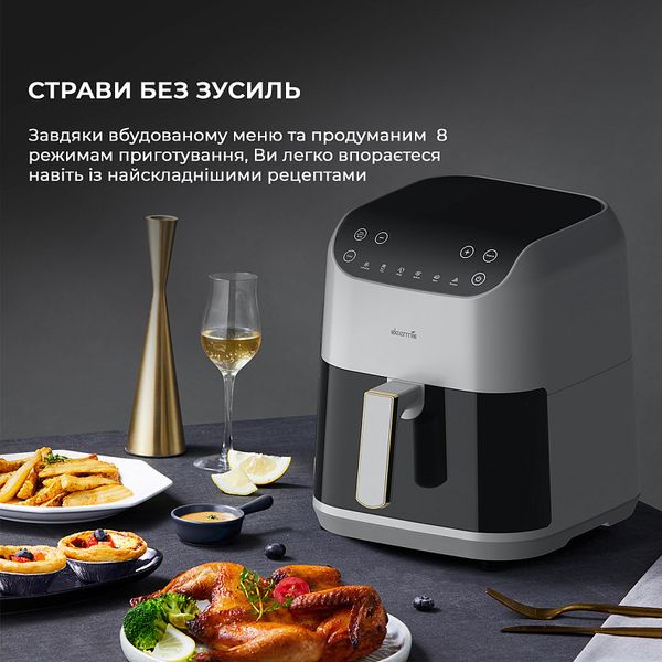 Мультипіч Deerma 1400 Вт air fryer KZ130 DEM-KZ130W 101292 фото