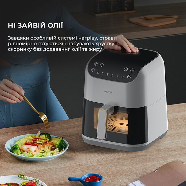 Мультипіч Deerma 1400 Вт air fryer KZ130 DEM-KZ130W 101292 фото