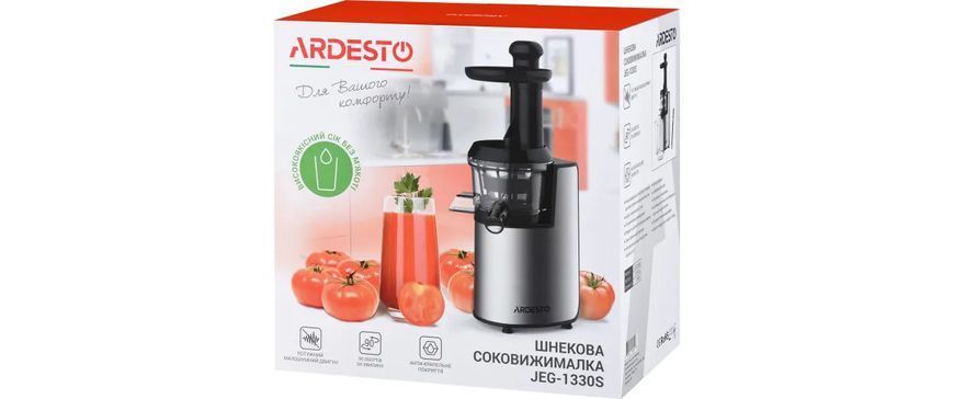Соковижималка шнекова для томатів і ягід Ardesto JEG-1330S 101771 фото