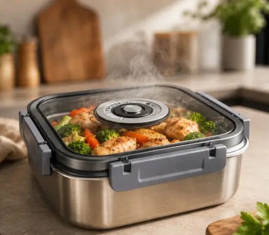 Вакуумний контейнер для продуктів 3000 мл із неіржавкої сталі 35114 101723 фото