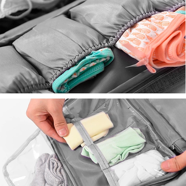 Органайзер-сумка для особистих речей дорожня 28х16х12.5 см Сіра 59048 59048 фото
