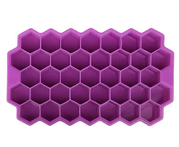 Силіконова форма для льоду CUMENSS стільники Purple 411558 фото