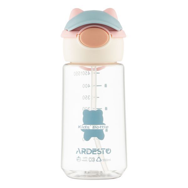 Пляшка для води ARDESTO Bear 550мл рожева AR2255BB 101597 фото Пляшка для води ARDESTO Bear 550мл рожева AR2255BB 101597 фото