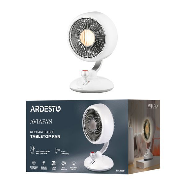 Вентилятор настільний ARDESTO AviaFan FT-F3600W 101542 фото
