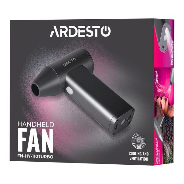 Вентилятор ручний портативний ARDESTO FN-HY-110Turbo 990056 фото