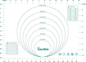 Силіконовий килимок Con Brio 30х40 см зелений CB-675 411364 фото