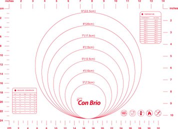 Силіконовий килимок Con Brio 30х40 см червоний CB-675 411365 фото