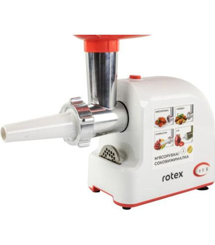 М'ясорубка Rotex 1900 Вт RMG190-W Tomato Master 640355 100952 фото